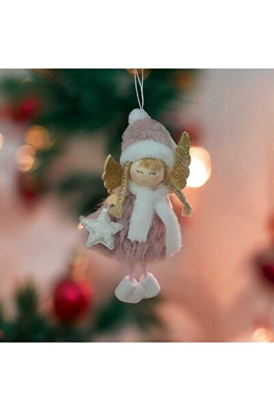 First Choice 1 Christmas tree ornament, simple attachment system, Angel, 23 cm, grey