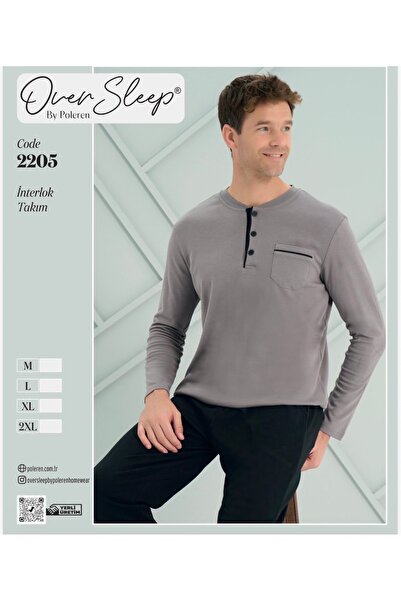 Over Sleep by Poleren Men's Cotton Pjama Suit