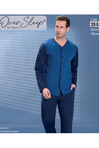 Over Sleep by Poleren Men's Cotton Pjama Suit