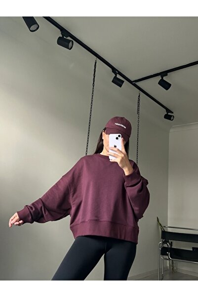 Yarasa kol sweatshirt kadın