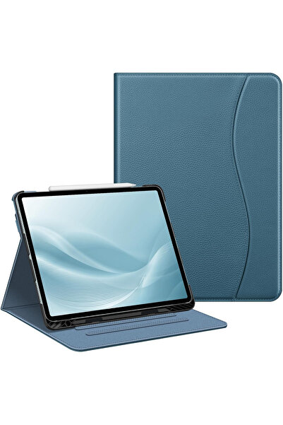OEM IPad Air 13 inch (2025/2024) M3/M2 Tablet Case, Multi-angle Viewing Stand, Pencil Pocket and Holder