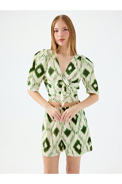 Loft Crop Women's Blouse K.Sleeve