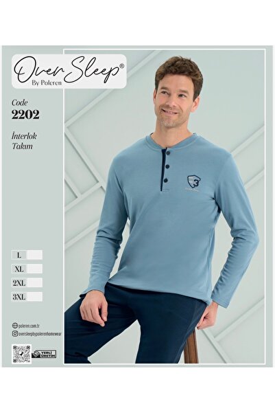 Over Sleep by Poleren Men's Cotton Pjama Suit