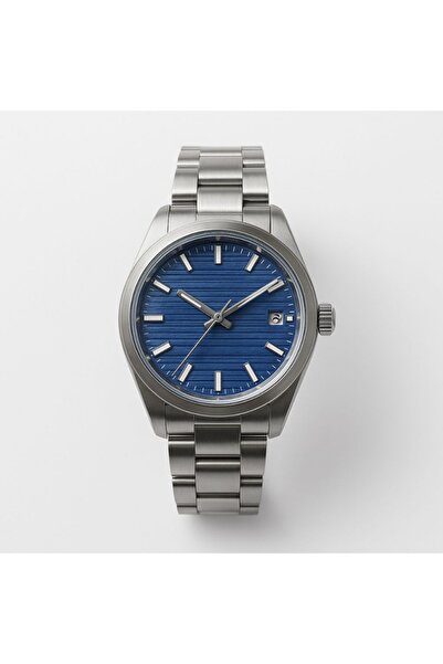 rycollections ساعة يد رجالية من سبيكتروم بريميوم بتصميم باتيك الهندسي مع تقويم