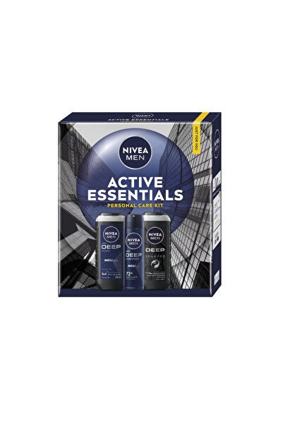NIVEA MEN Set: Gel de dus 250 ml + Deodorant 150 ml + Sampon 250 ml