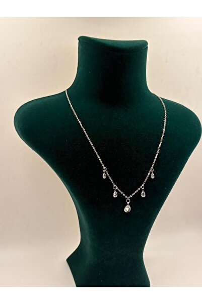 JEWELRY Zircon Stone Chain Necklace