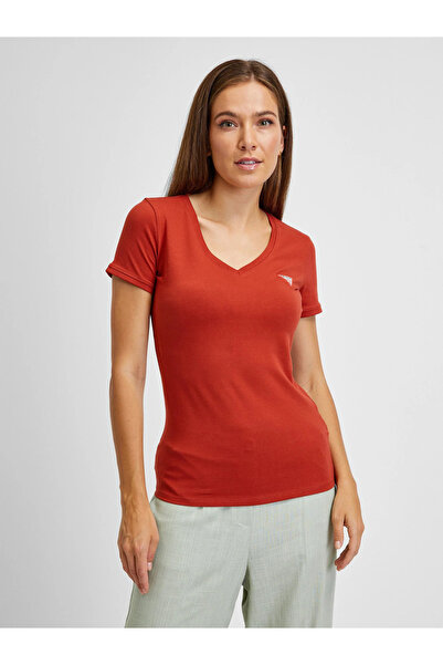 Guess Red Cotton T-Shirt Women
