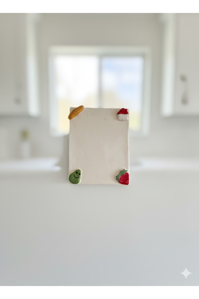 ALTERASERAMİK El Yapımı Seramik Magnet Liste Buzdolabı Not Tutucu