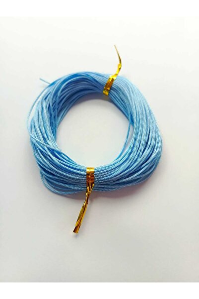 Eskişehir hobi sanat 1 mm 20 Meters Space Blue Color Parachute Cord Macrame Bracelet Necklace Jewelry Design Beading Hair Braiding Cord