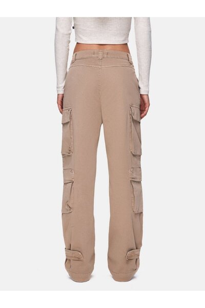 Ltb Straight Leg Cargo Gabardine Gray Trousers