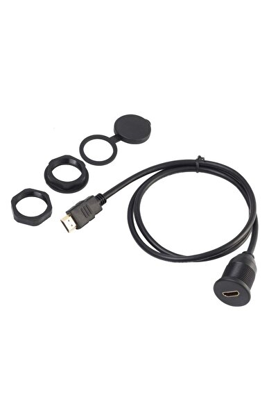 OEM USB 3.0 extension cable, double, flush mount, with mounting plate - 1m