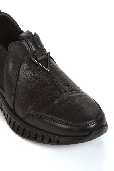 Ender Genuine Leather Orthopedic Sole Daily Sports Women's Shoes with Elastic Sides