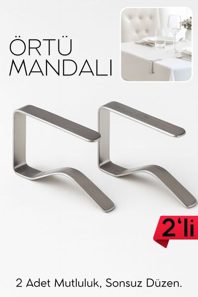 Transformacion 2-Piece Tablecloth Clip - Metal Table Clamp Tablecloth Fixer 722498