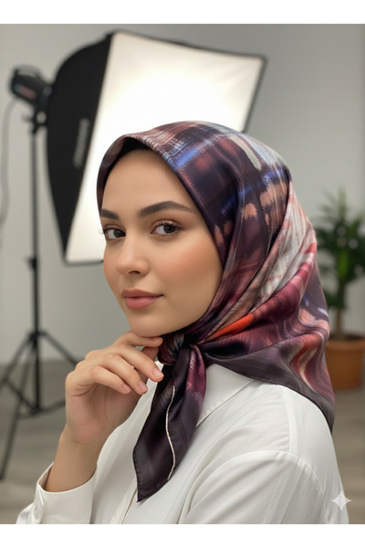 Armine 100% Sura Silk Scarf – Nostalgia Series – Non-Slip Tok Duruş 90X90