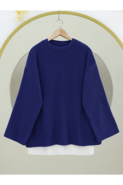 HİJABAYA Πλεκτό πουλόβερ με λαιμόκοψη με μαλακή γενειάδα