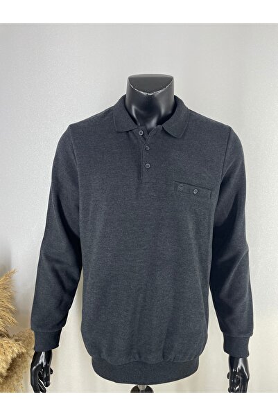 Sadık Collection Men's Plus Size Polo Neck 7XL 8XL 9XL Size Sweater