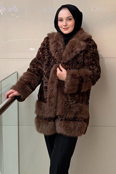 Ghisa Leopard Plush Coat