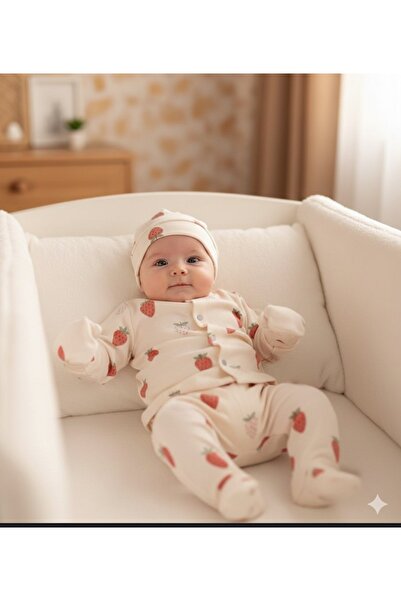 Bubbless Stoks Toys Strawberry 5-Piece Hospital Discharge & Onesie Set
