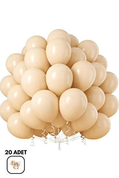 BALOMİS Ten Rengi Balon Arka Plan Ve Mekan Süsleme Dekorasyon Balonu