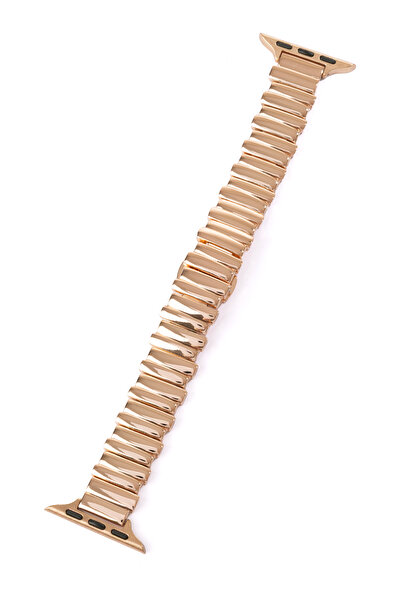 Quse Armis Steel Band Compatible with Apple Watch Slim – Rose Gold – 44Mm/45Mm/46Mm & Series 1–3 42mm