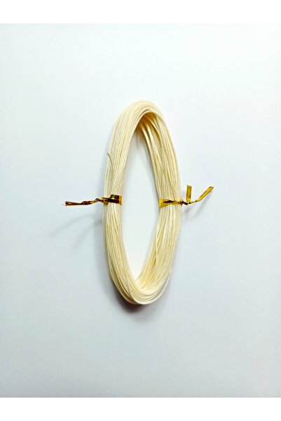 Eskişehir hobi sanat 1 mm 25 Meters Oyster Cream Color Waxed Cord Horsehair Leather Sewing Necklace Jewelry Design Bracelet Cord