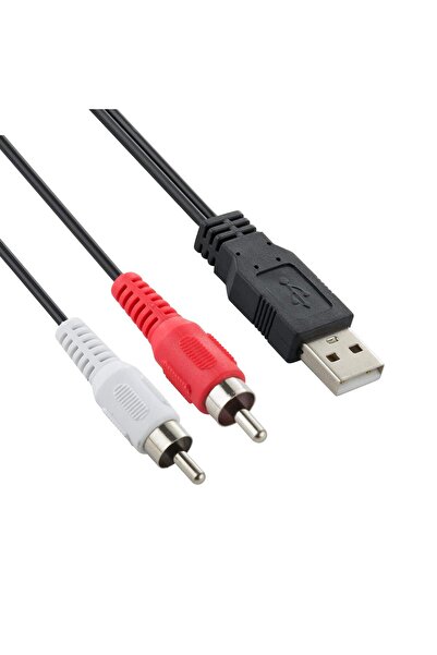 OEM USB to RCA cable, RCA to USB, audio splitter adapter cable for camcorder, 1.5 m
