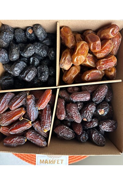 MARİFET HURMA 🎁 Hediyelik 4 Çeşit Premium Tanışma Paketi – 4×500 g (Toplam 2...