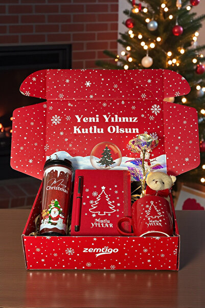 Zemtigo Merry Christmas Termos & Kupa & Mutlu Yıllar Defter Ve Kalem & Sonsuz...