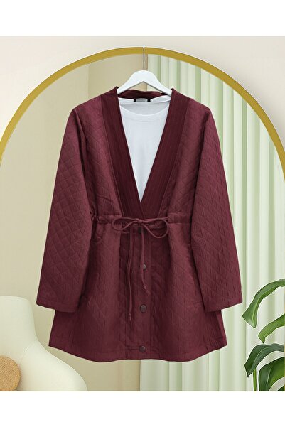 HİJABAYA Καπάκι με λαιμόκοψη σε σχήμα V, με κορδόνια στη μέση, τσέπες και κου...