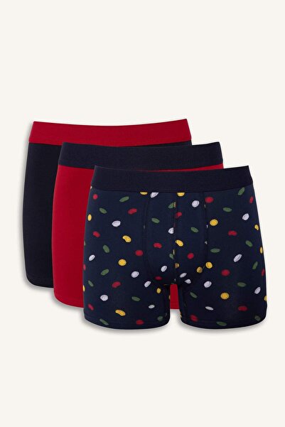 DeFacto Regular Fit Patterned 3-Piece Boxer G4683Ax25Wn