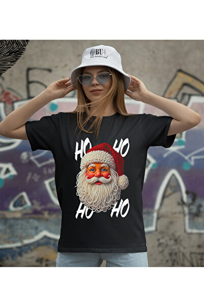 BUTSHIRT BU Tişört 'Noel Baba - Santa - Yeniyıl -Christmass' Regular-Fit' Unisex Tişört