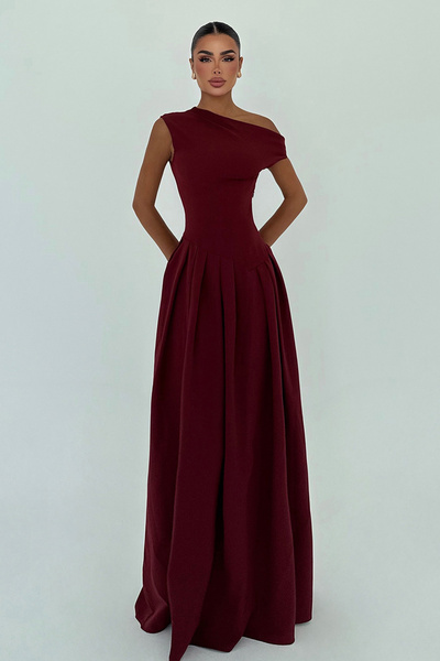 Eyyo Cherry Bimala Boat Neck Dress Ate-2950