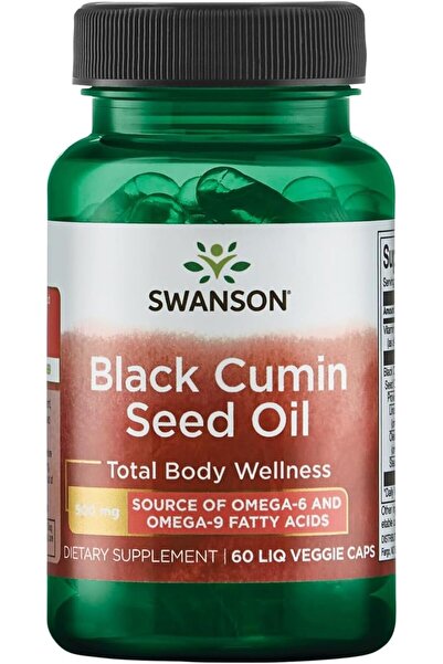 SWANSON Black Seed Oil 500 mg - 60 Vegetable Capsules