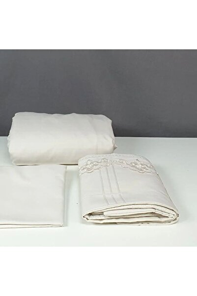 Reiashn Rival Lace Embroidered Light Beige Summer Single and a Half Bedspread