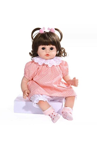 Arabest Reborn Baby Doll Soft Vinyl Silicone Newborn Doll Girl Toy Gift Doll 20x10x45cm