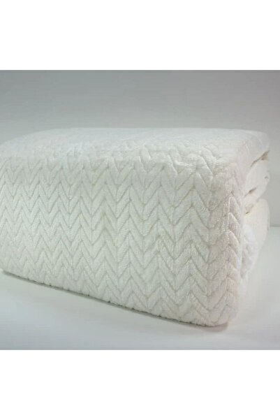 Reiashn Smart Flannel Blanket, Off-White, Single Size, 220*160 cm