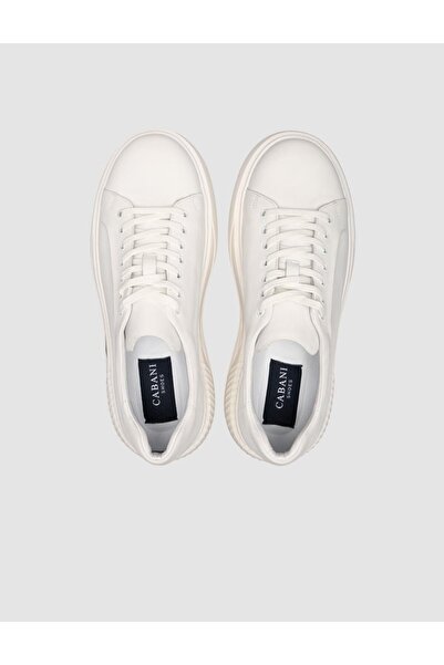 Cabani 100% Nubuck Leather White Men's Sneaker