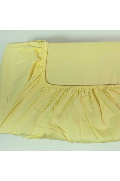 Reiashn 3-piece fitted sheet set, off-white color, 100% cotton, single and a half size