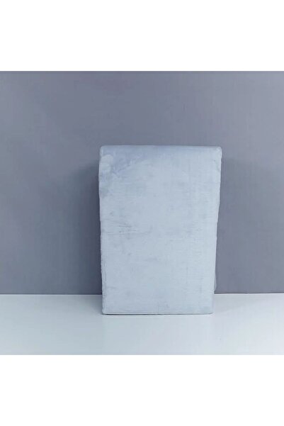 Reiashn 3-piece fitted sheet set, light gray, 100% cotton, double