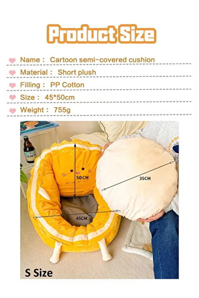 Generic Lazy sofa floor mat cushion, cute seat pillow, suitable for various chairs