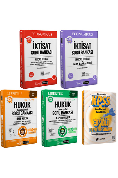 Pegem Akademi Yayıncılık 2026 KPSS A Grubu Economicus Mikro-Makro İktisat ve ...