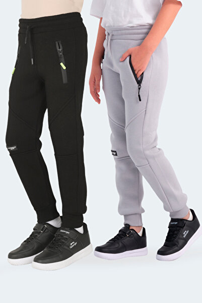 Slazenger Lamya Set of 2 Unisex Children's Black - Stone Gray Sweatpants