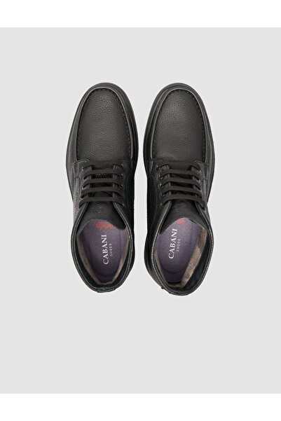 Cabani Ανδρικές μπότες casual από 100% γνήσιο δέρμα σε μαύρο χρώμα