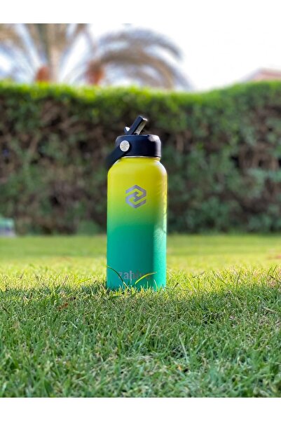 Zahive 1L Stainless Steel Insulated Water Bottle (Yellow Green)