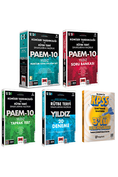 Yargı Yayınları 2026 PAEM Komiser Yardımcılığı ve Rütbe Terfi Sınavlarına Haz...