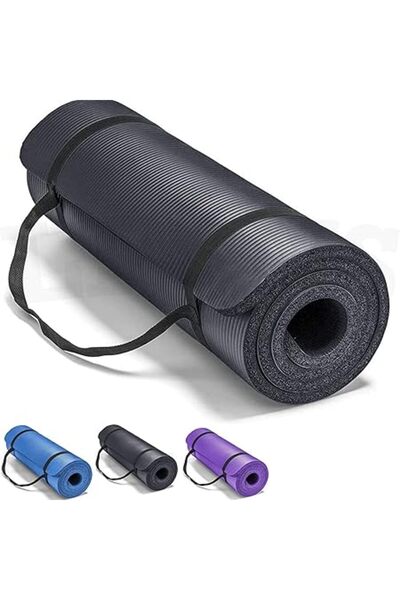 Xess Yoga Mat Non Slip, Yoga Mat with Strap Included 10mm Thick Exercise Mat Ideal for HiiT, Pilates, Yo