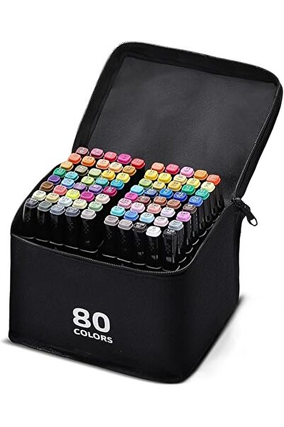 Xess 80 Colored Graphic pen,Alcohol Markers,Twin Tip Marker Set, Colouring Pens, Markers, Art pens for