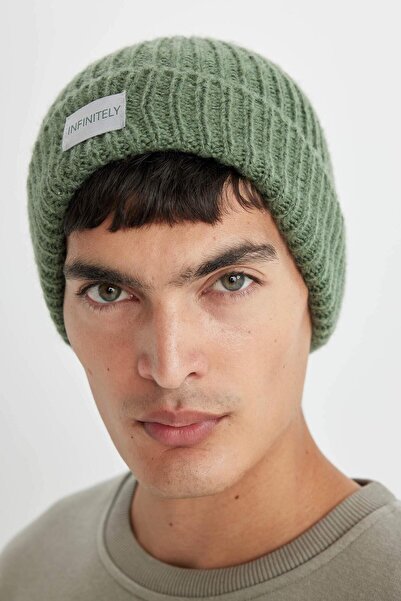 DeFacto Men's Woven Label Beret (24 Wn)