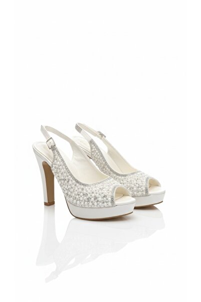 SMS Elegant women's evening heeled shoes adorned with zircon