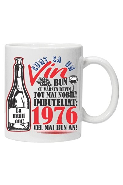 CRD PRINT Personalized mug "A Good Wine" 1976, CRD PRINT, 330ml, white